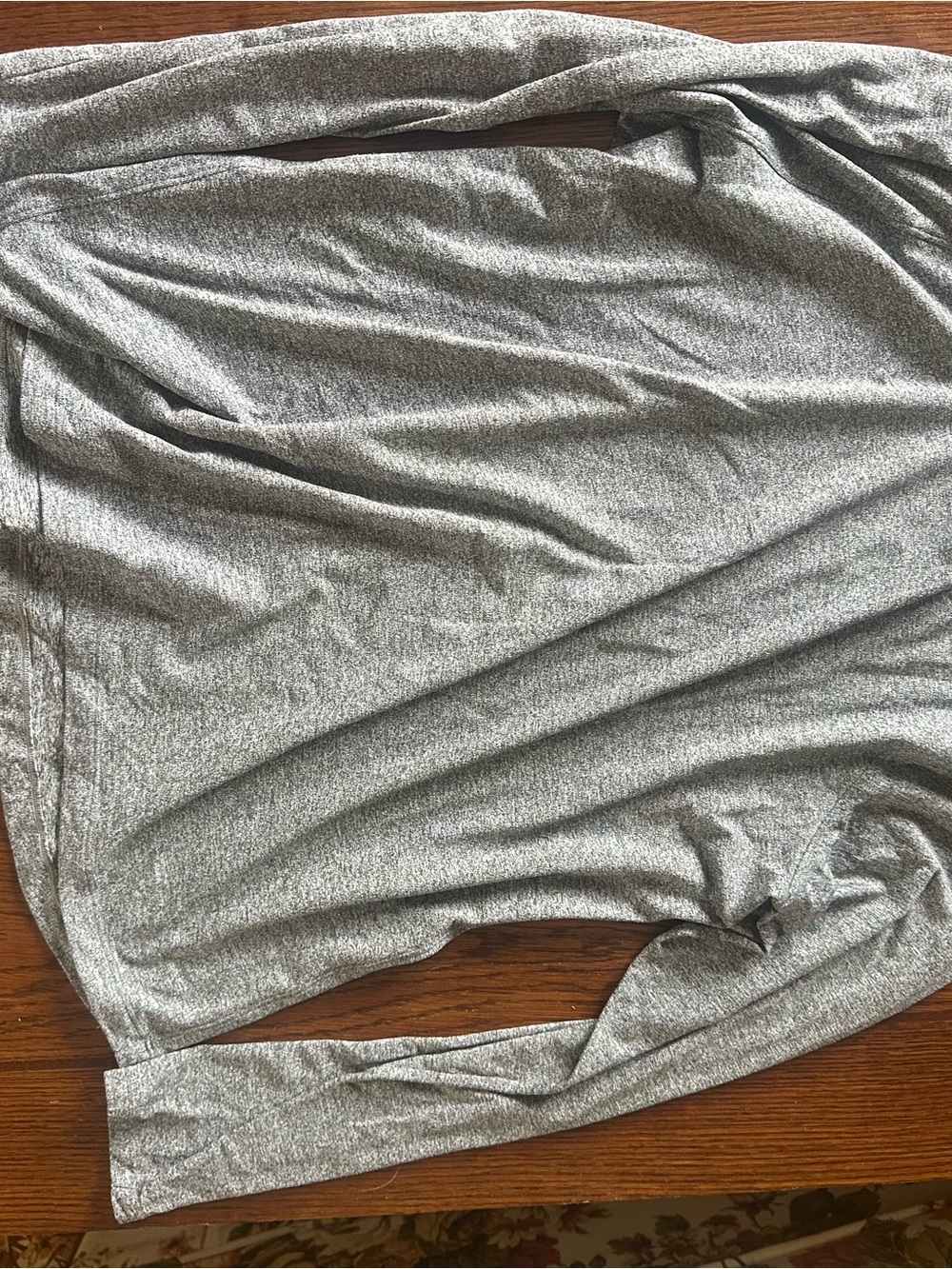 lululemon athletica Metallic Silver Long-Sleeve Top